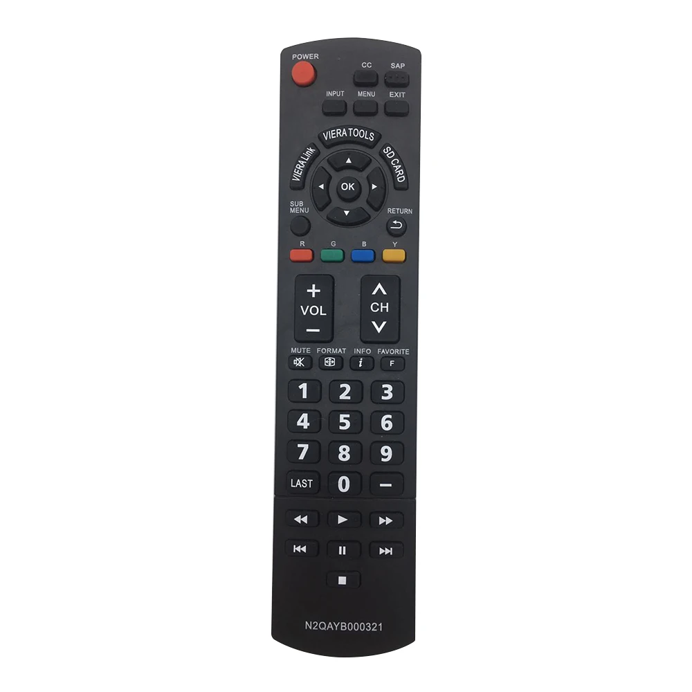 New N2QAYB000321 LCD TV Remote Control Compatible with Panasonic 2009 LS4G TC-26LX14 Model Remote Control