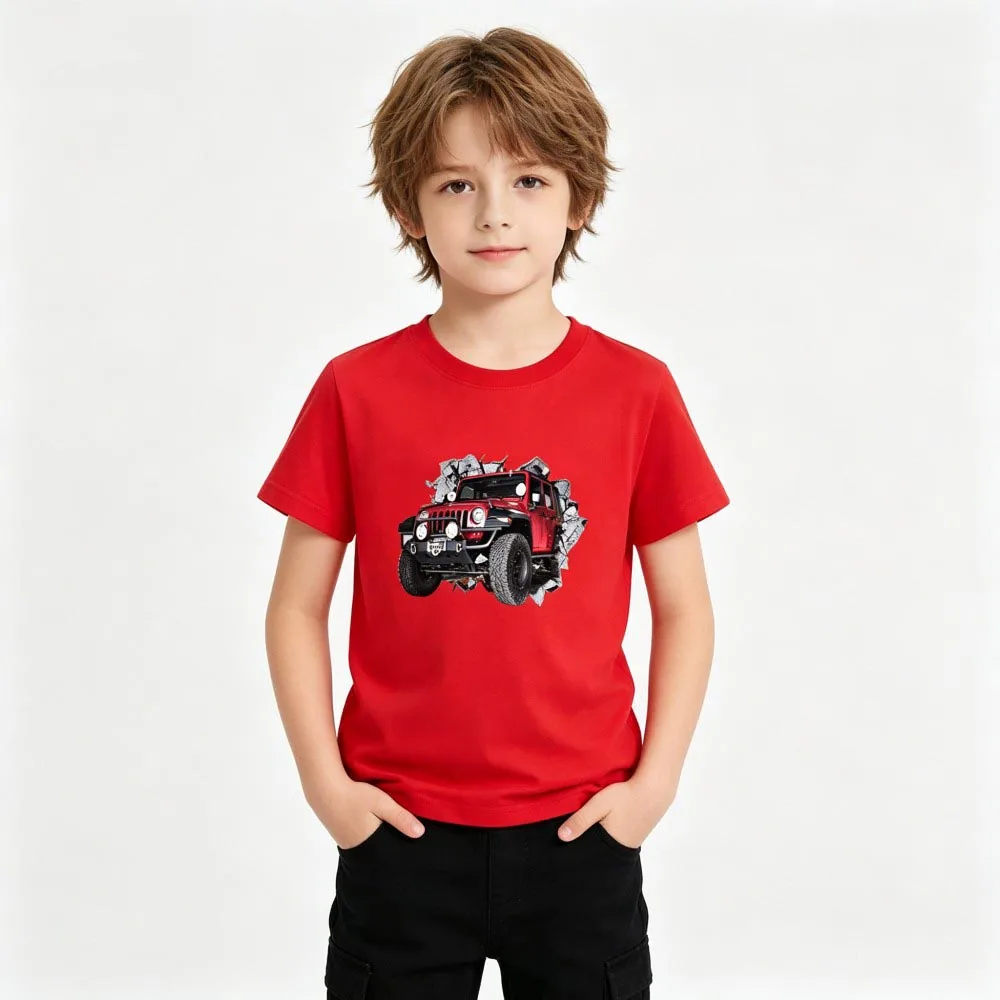 Boys T Shirts Cotton Teenagers Kids Toddler Boy Clothes 1 to 2 3 4 5 6 7 8 9 10 11 12 13 14 Years White Blue Yellow Cool T Shirt