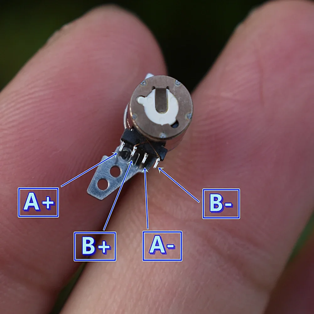 Motor paso a paso Micro DE 2 fases, dispositivo de 4 cables con carrera deslizante de 9mm y 10mm, instrumento óptico de enfoque, Mini Motor paso a