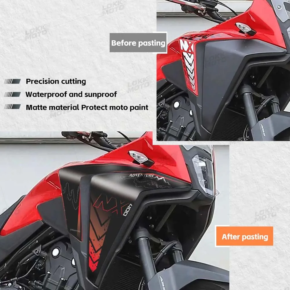 Motorcycle  Protection Body Fairing Side Panel Sticker Scratch-Resistant Waterproof Accessories For NX 400 500 nx500 nx400 NX400