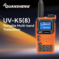 Quansheng UVK5(8) Dual Band 5W  Walkie Talkie Two Way Radio UVK6 Orange Color