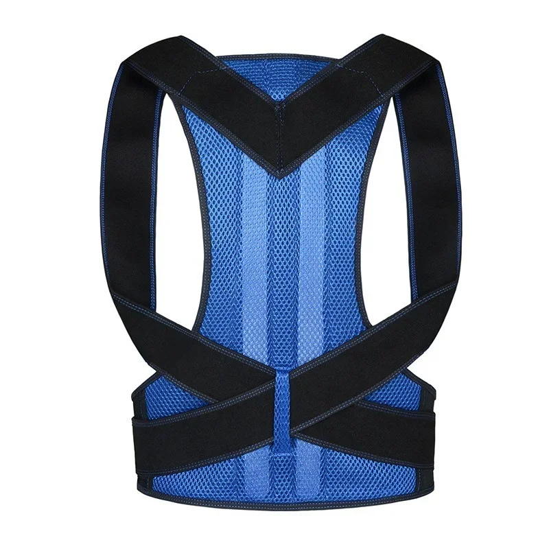 Female Male Posture Corrector Adjustable Magnetic Back Support Nylon Elastic Shoulder Back Brace Corset Back Belt