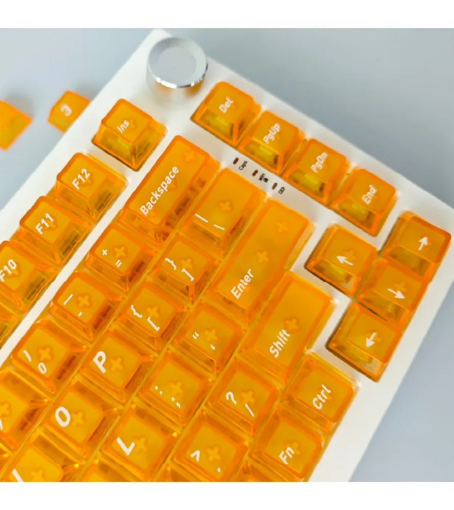 

Keycap sublimation + PC material sunset orange personalized keycap original highly customized keyboard keycap 136 keys