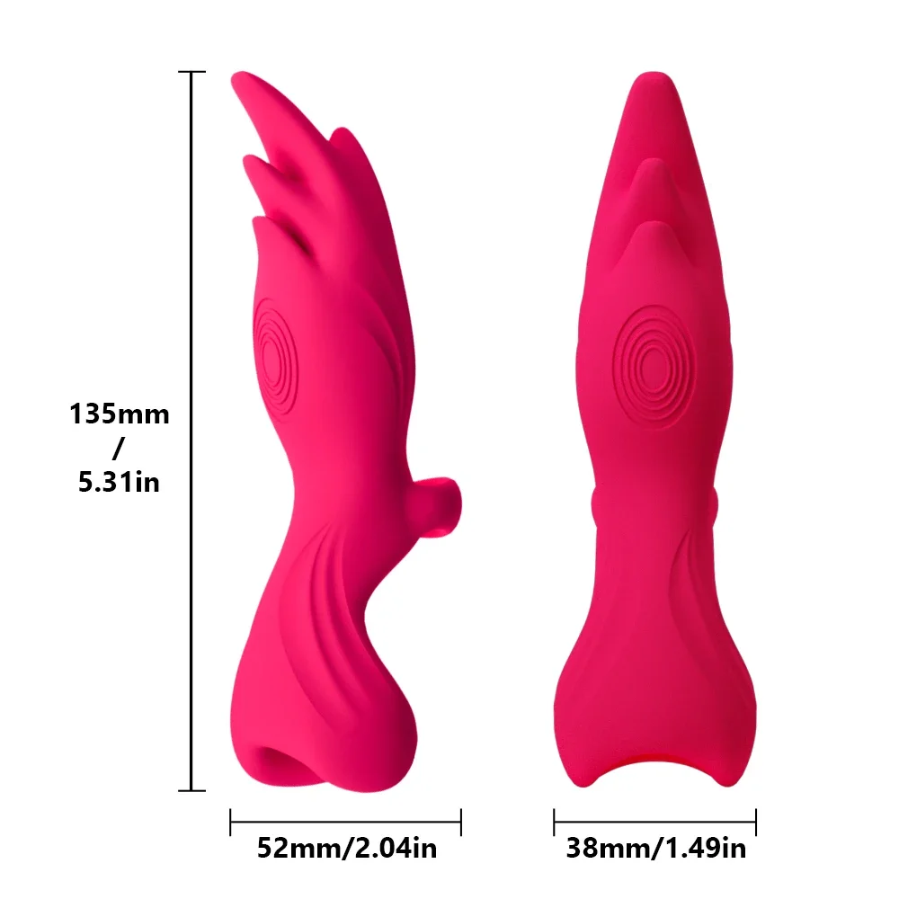 YEAIN Vibrator g-spot untuk wanita, mainan seks Stimulator klitoris perangsang klitoris puting, bentuk jari untuk wanita dewasa