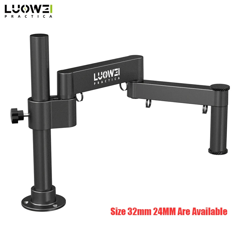 

Luowei LW-017 Rotating Microscope Bracket Arm Adjustable Fixed Lifting Metal Forging Bracket for Microscope 360 ° Moving