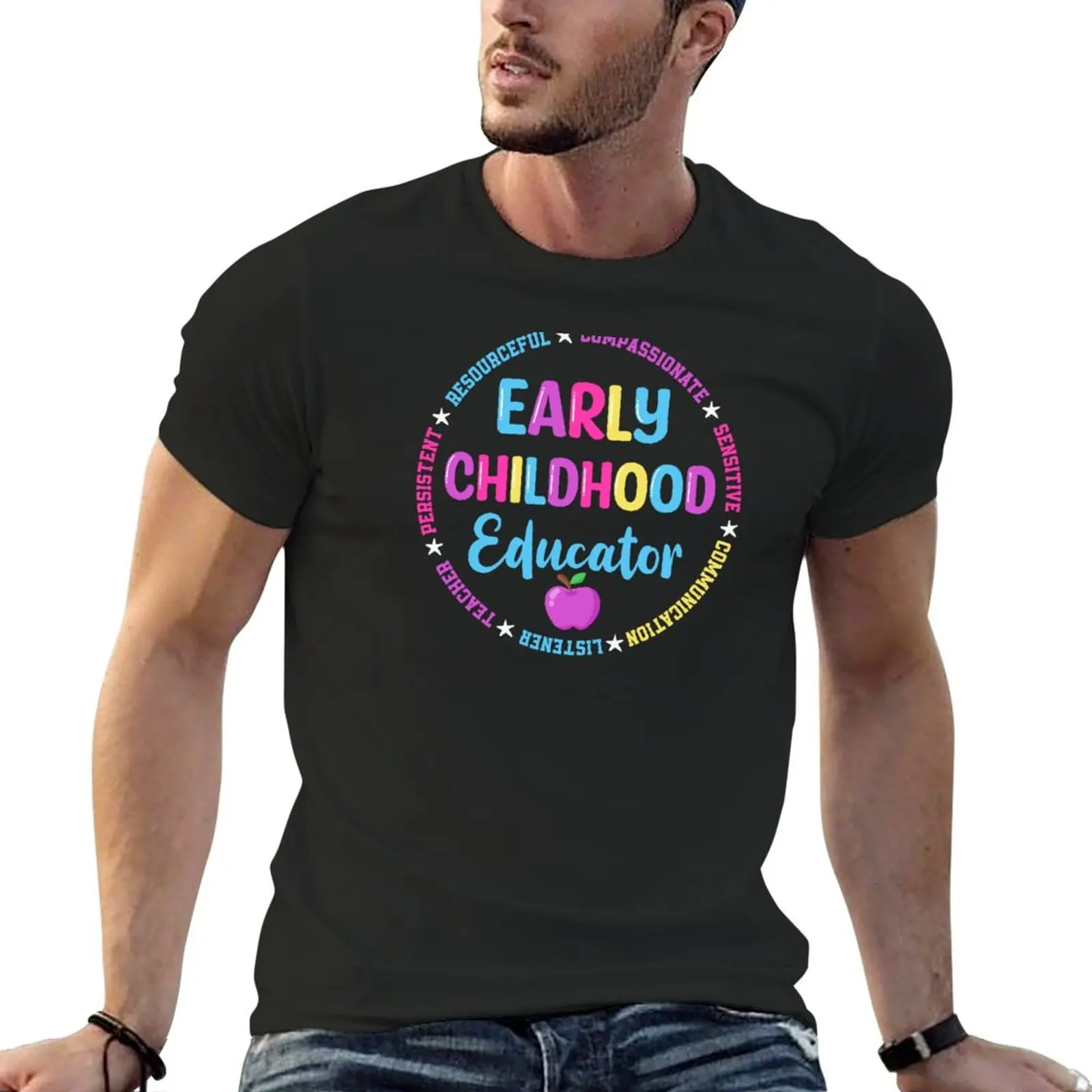 

New Early Childhood Educator T-Shirt Short t-shirt plus size tops plus size t shirts slim fit t shirts for men