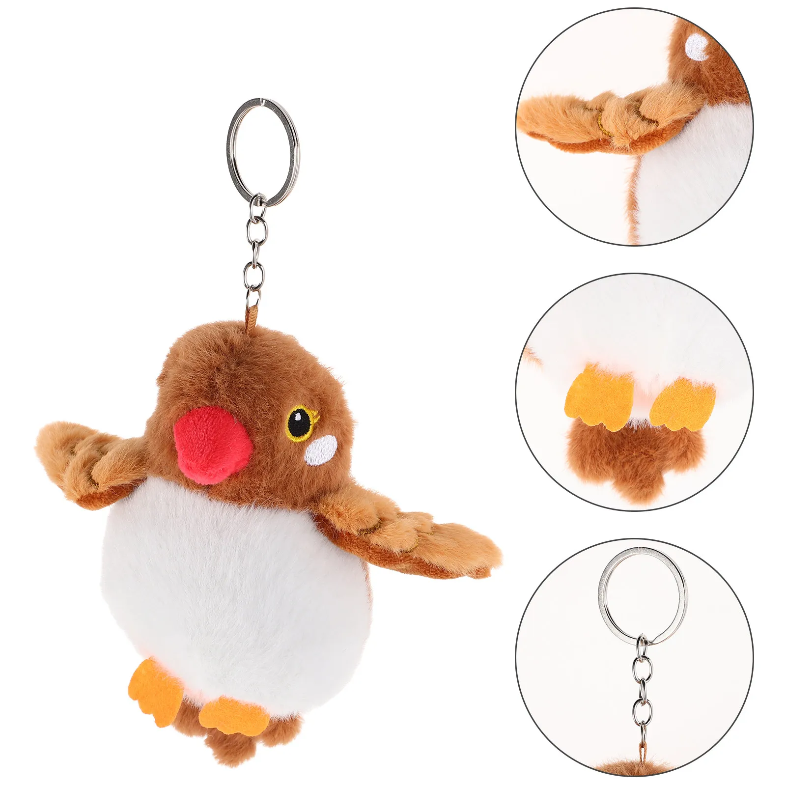 

Parrot Keychain Soft Mini Handbag Pendant Cute Backpack Decoration Kids Pirate Theme Party Favor Animal Charm Keychain