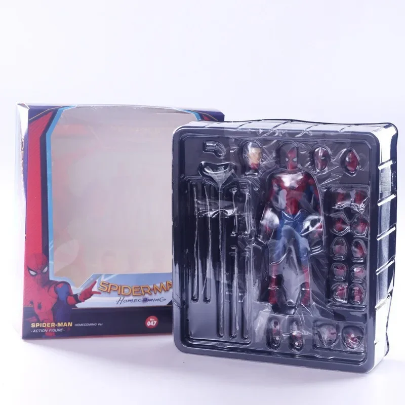 Anime Marvel Avengers 4 Homecoming-actiefiguren SHF Heroes Return #   047 Spider Man beeldjes verzamelmodel kinderspeelgoed cadeau
