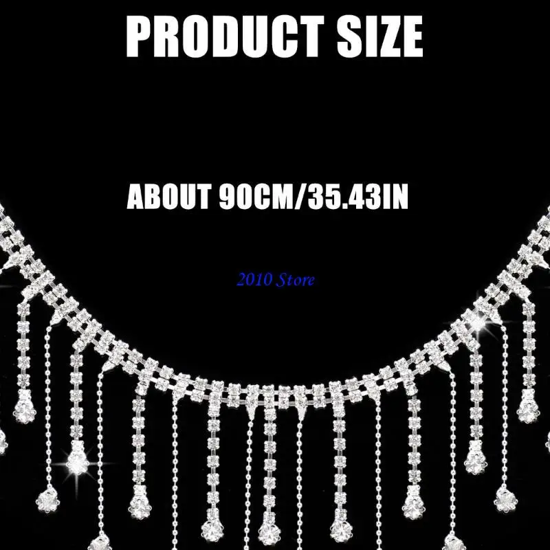F3MF Shining Rhinestones Chain Belt Chain Decoration For Fashion Craft Clothes And Handmade Dress Decoration Making Supply