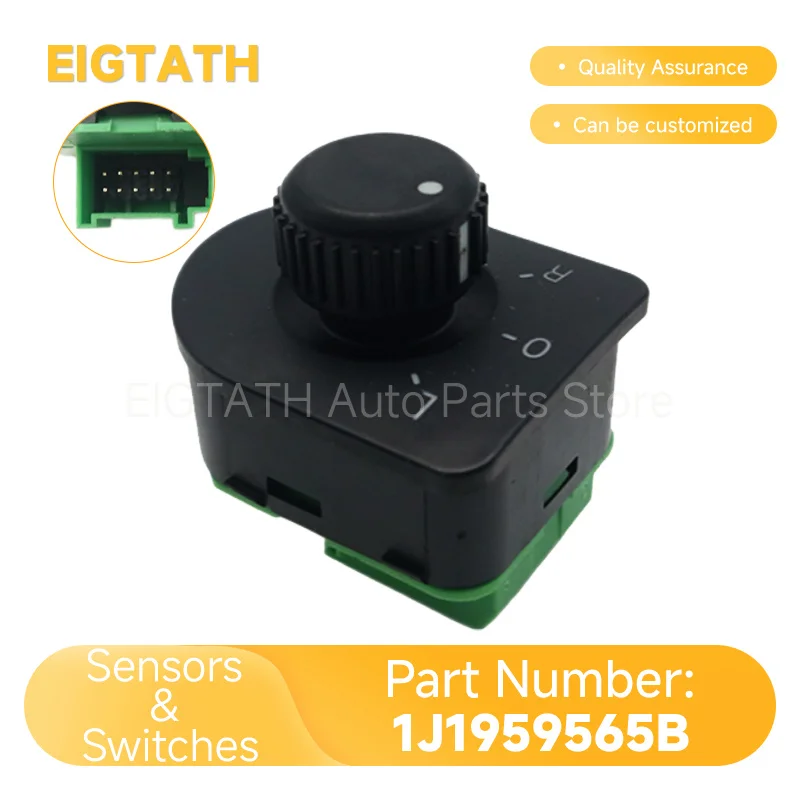 Mirror Adjustment Switch 1J1959565B For VW Golf Bora/Jetta MK4 Passat B5 Polo 9N Beetle Skoda Octavia MK1 Audi A3 8L Auto Parts