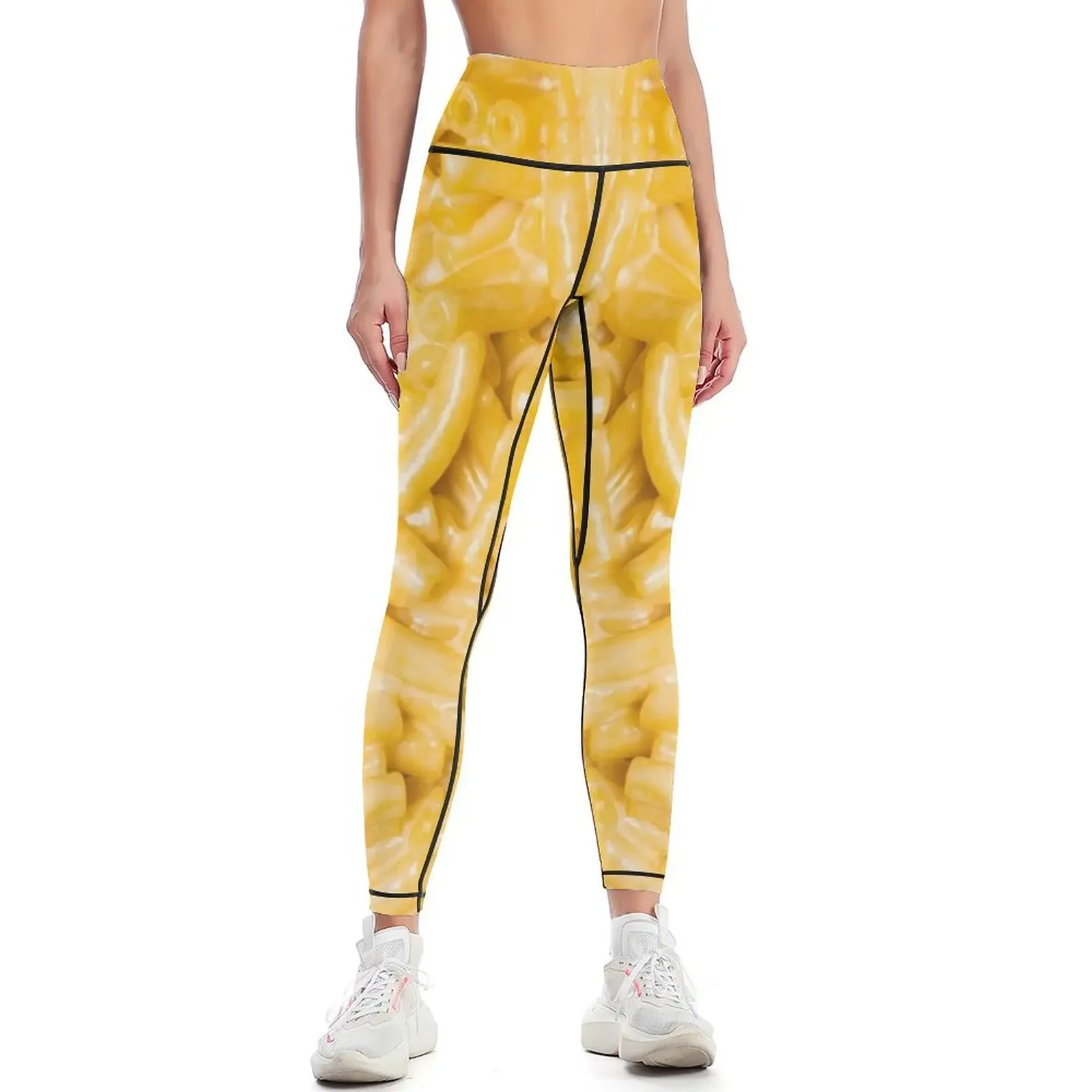 

Macaroni and Cheese - Blue Box Leggings gym's sportswear Women's trousers Jogger pants exercise clothing for Womens Leggings