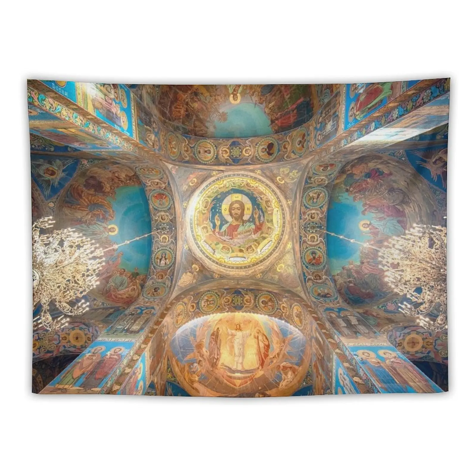 Церковь Спасителя на пролитой кровью в Санкт-Петербурге, Россия Гобелен Для спальни Эстетический гобелен