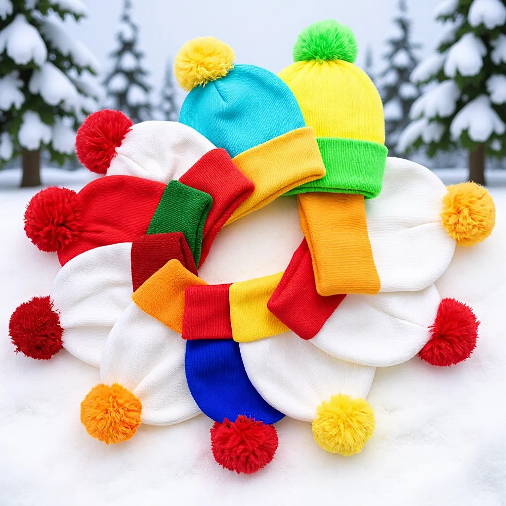 Halloween Role-Playing Fun Knitted Hat and Gloves Set for Kids Adults, Cartoon Theme Park Costume Accessories, Winter