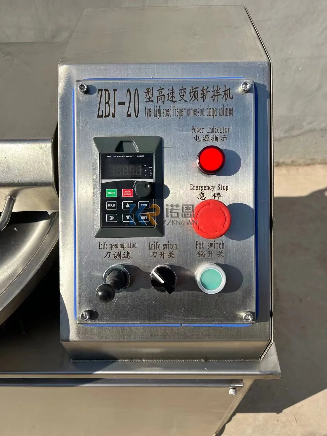 ماكينة تقطيع اللحوم من الفولاذ المقاوم للصدأ الصناعية، قطاعة الطعام، قطع وعاء لحم الدجاج، خلاط مطحنة