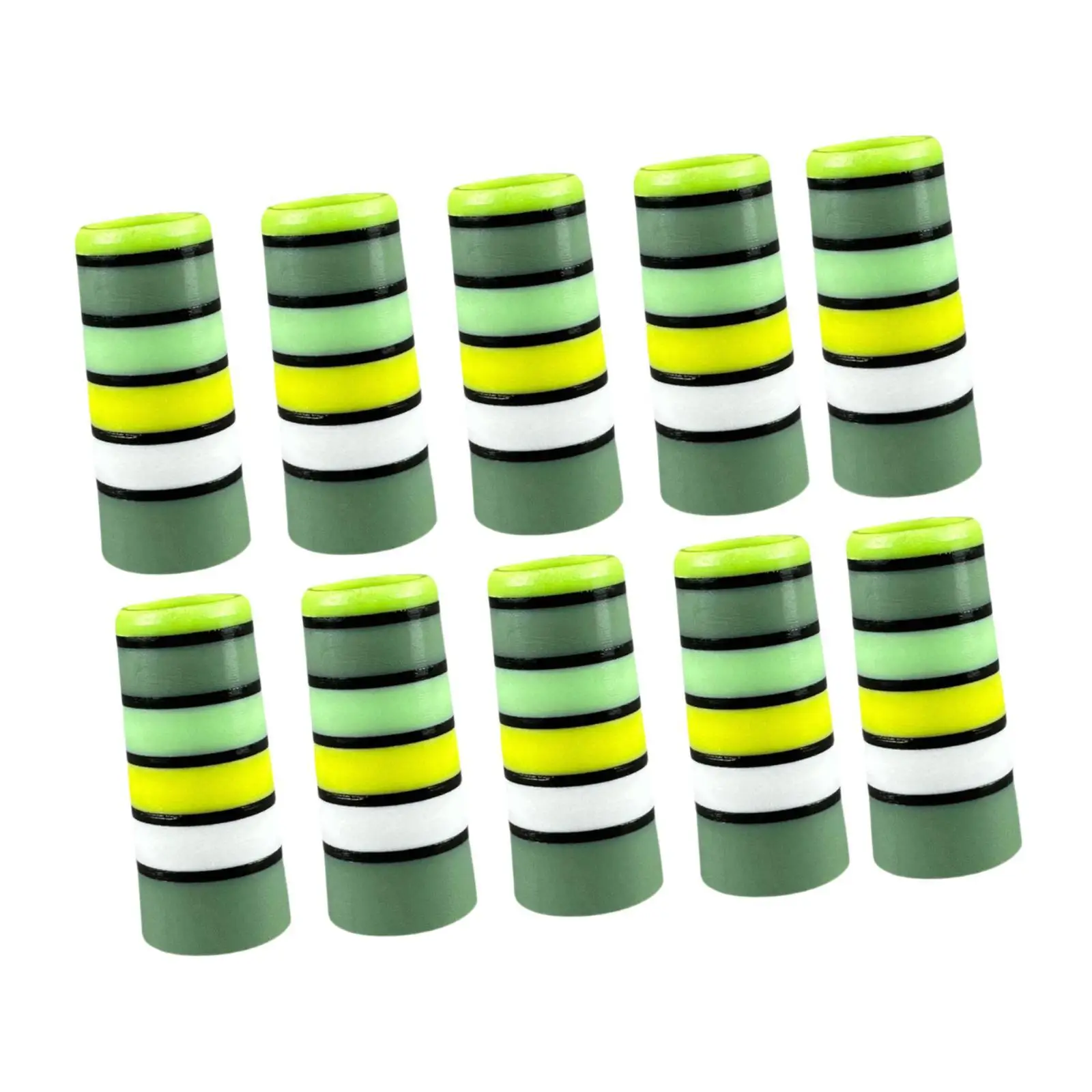 Golf Iron Shaft Ferrules PP Material Green Sleeves for Golf Clubs Iron Set and Wedge Assembly