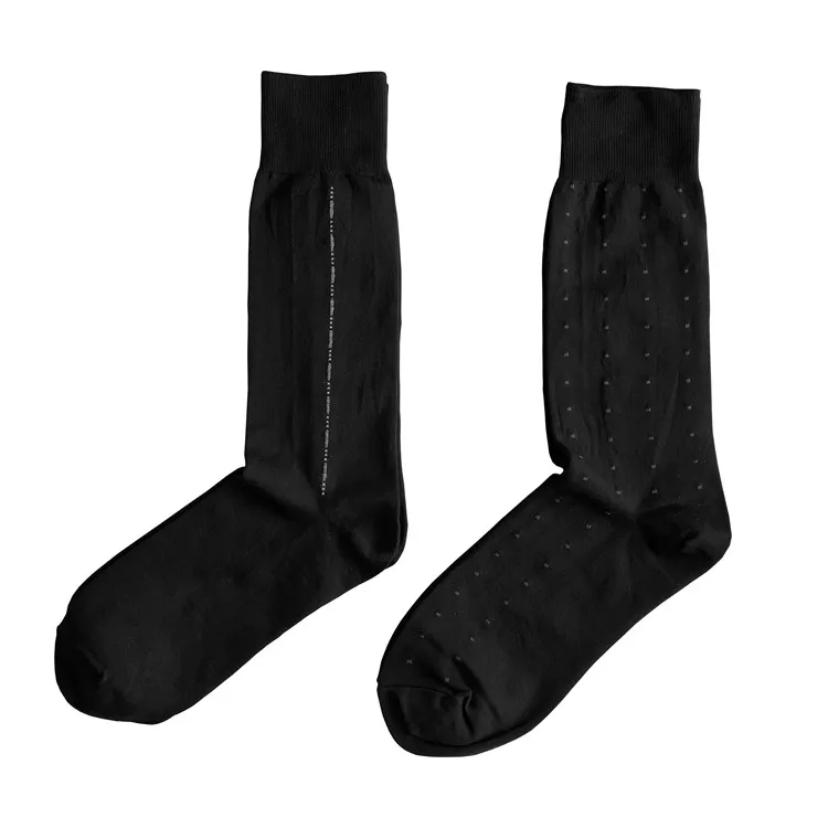 Dress Socks Men\'s Formal Business Black Socks Men Cotton Dress Socks Fashion Men\'s Black Dress Socks Male Suit Black Socks