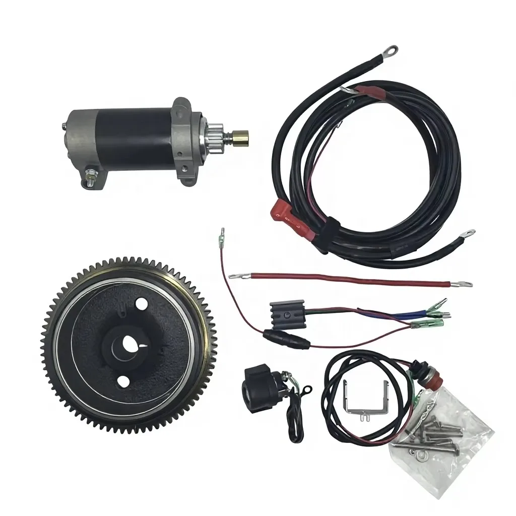 Electric Start Kit For YAMAHA 4 Stroke 9.9hp Outboard Motor F9.9HMH1 F9.9HMH F9.9HWHL F9.9HWHS F9.9HEL F9.9HES Model code 6CA