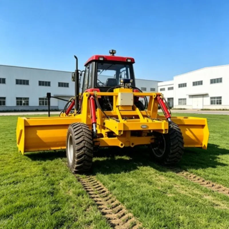 Dual‑Slope Automatic Rotary Laser Grader, Tractor‑Mounted Leveling Scraper with Motor Drive – for 80‑150HP Efficient Field
