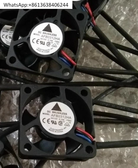 

2PCS AFB0312HA 3010 12V 0.15A 3CM/cm Dual Ball Fan, Large Volume Fan