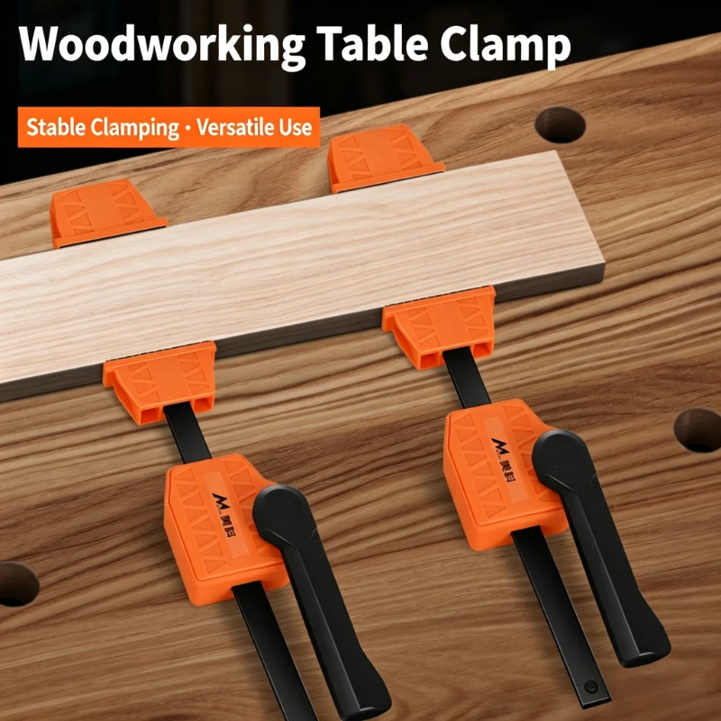 Workbench Fixed Clamp Woodworking Table 19/20mm Desktop Hole Horizontal for Hand Planer Benches Hole Tools Quick Secure Tool