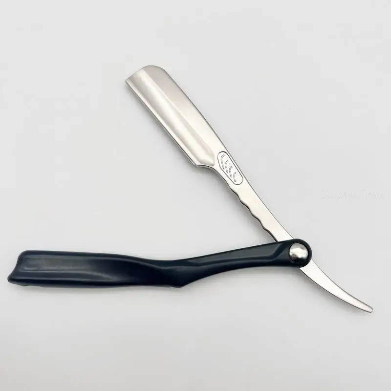 2023 New Barber Vintage Manual Shaver RazorZinc Alloy ABS Handle Shaving Knife With Feather Blades Multifunction 5 Colors