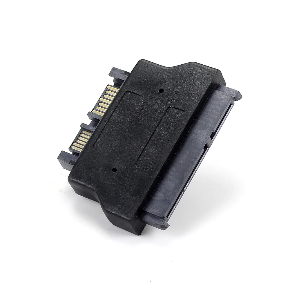 Slimline SATA محول المسلسل ATA 7 + 15 22pin ذكر إلى Slim 7 + 6 13pin شاحن أنثي