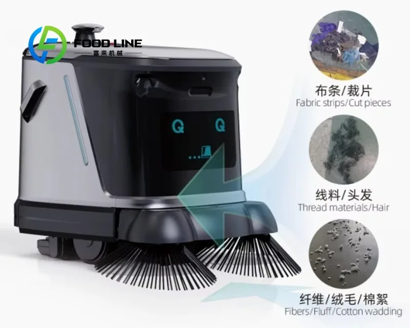 AI-Driven App-Controlled Textile Cleaning Robot LDS Slam+VSLAM Navigation Auto Charge Automatic Dirt Disposal 1000-10000 Sqm