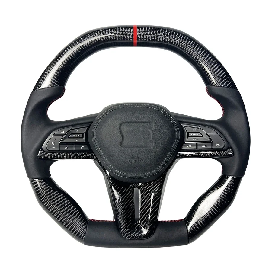 Old Car Non-destructive Upgrade New Carbon Fiber Leather Steering Wheel Suitable for GTR R35 Support Personalized Customization
