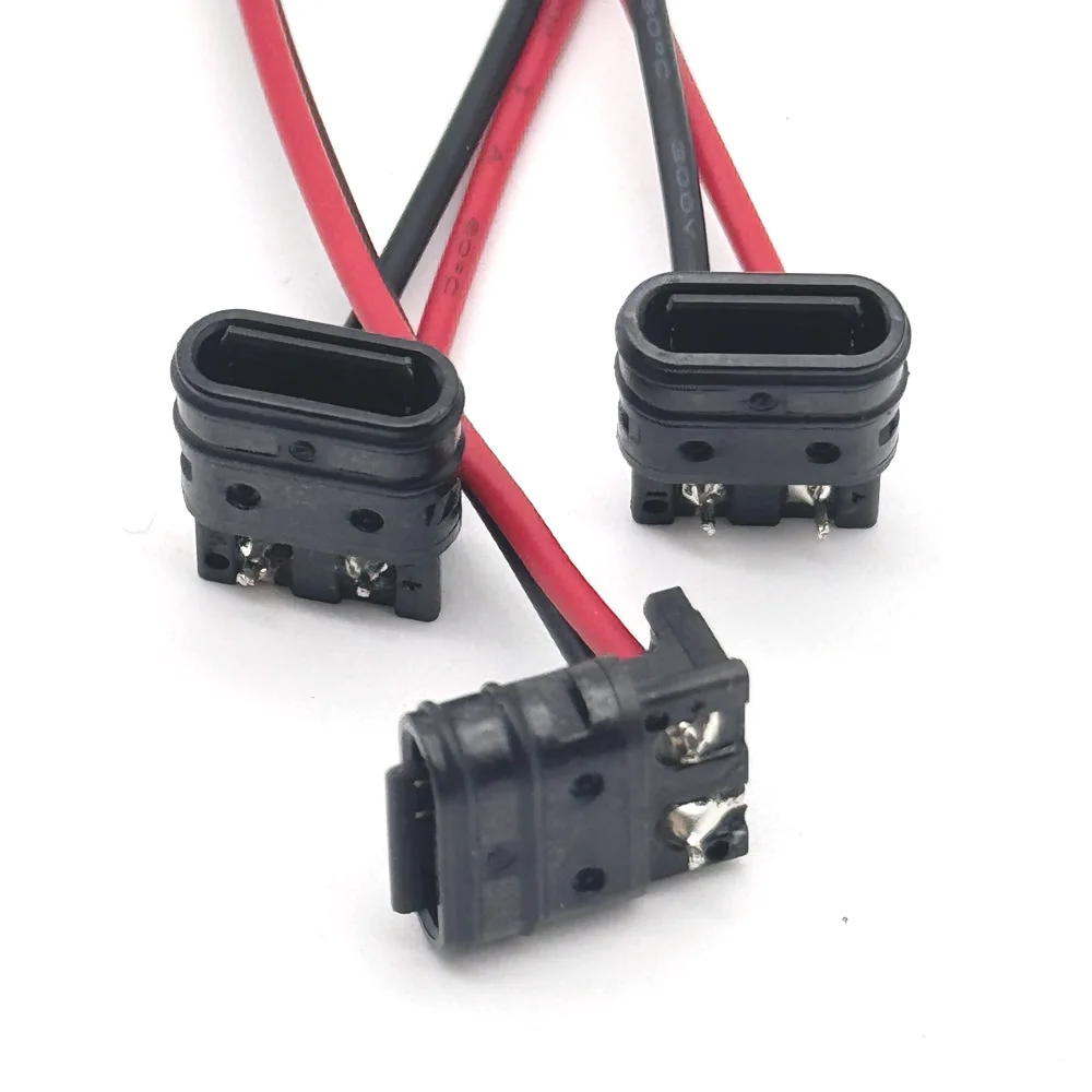 4Pin Waterproof USB-C Type Direct compression female base Female Socket Charging Interface USB Connector With Welding Wire
