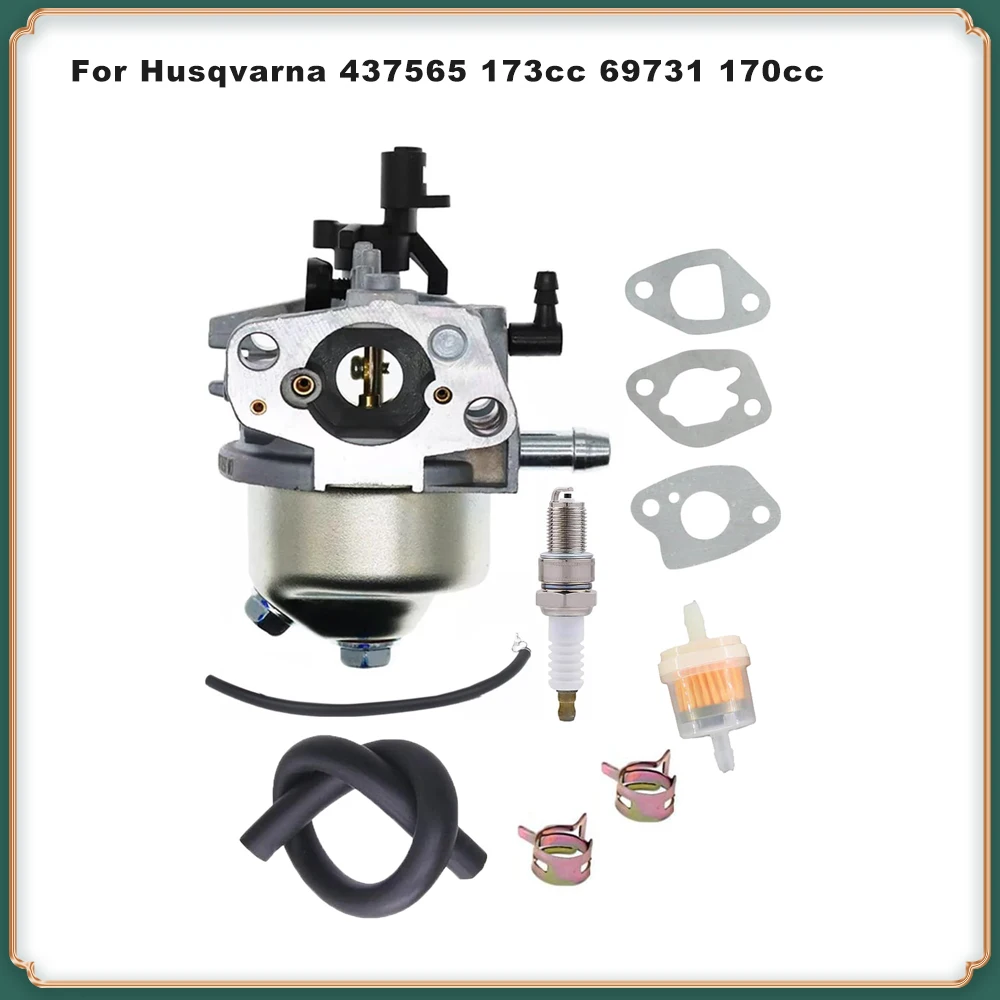 532437565 Carburetor for Husqvarna 173cc & 170cc Engine Replaces 437565, 69731