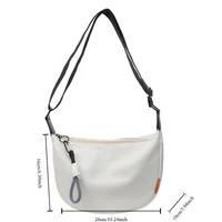 Sac bandoulière tendance, design simple avec large bandoulière, sac à une seule épaule, style original, sac pour femme, idéal pour les trajets quotidiens. 6