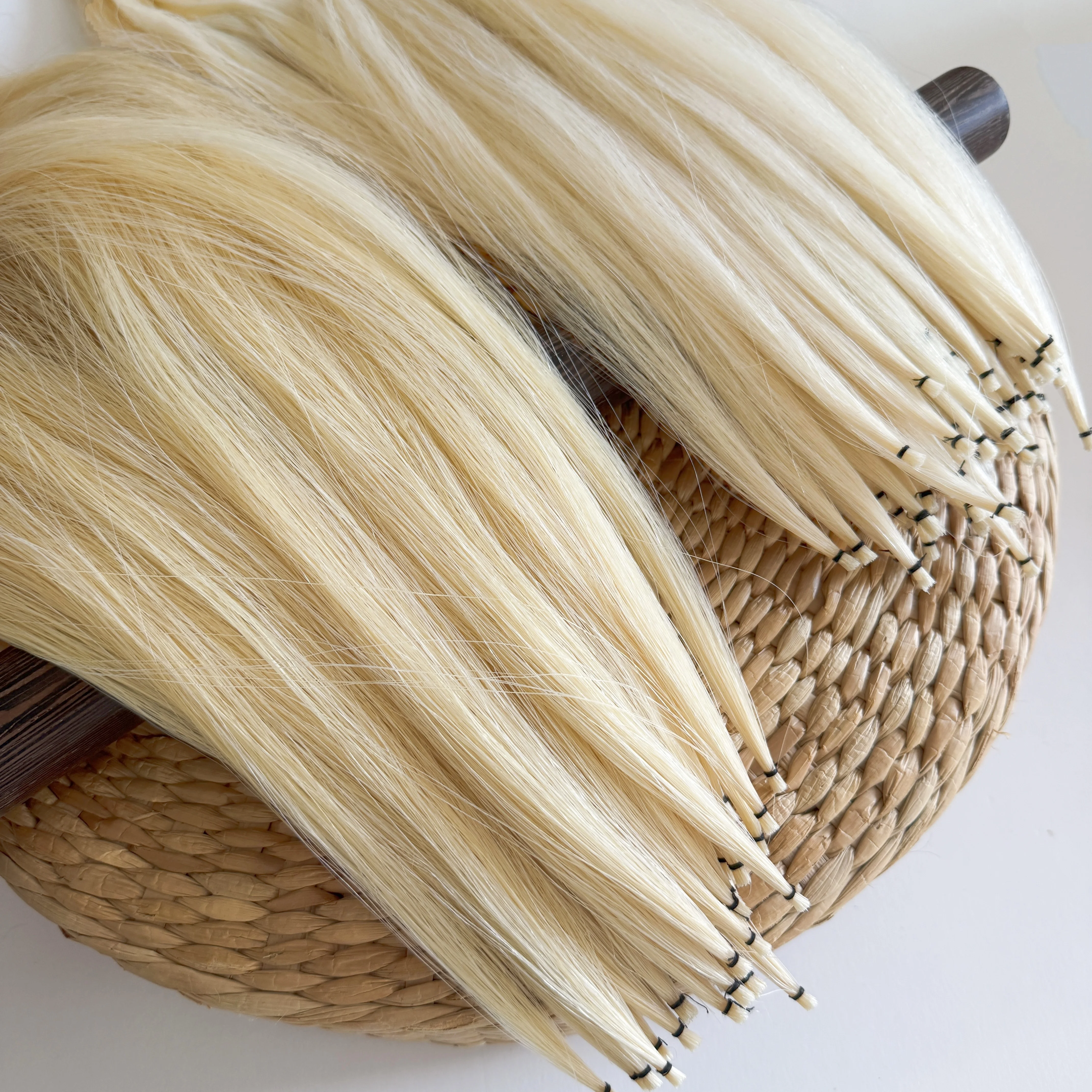 1kg AAA Siberian Horse Hair Universal Violin Bow Horsehair 80-85cm White Natural Stringed Instruments Violin Parts Accessories