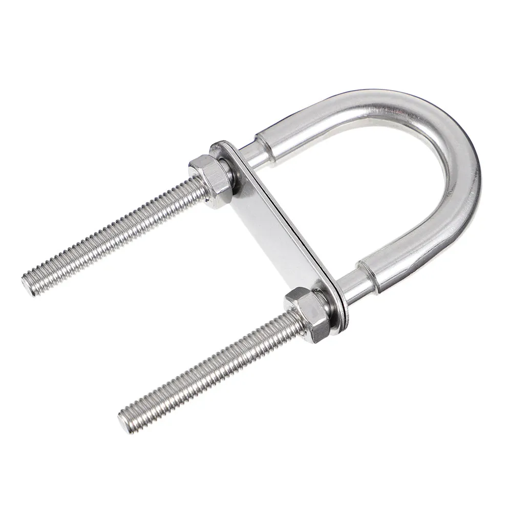 304 Stainless Steel U-Bolts with Nuts and Washers Heavy-Duty U Shaped Bolts for Marine Rigging Piping Automotive Construction