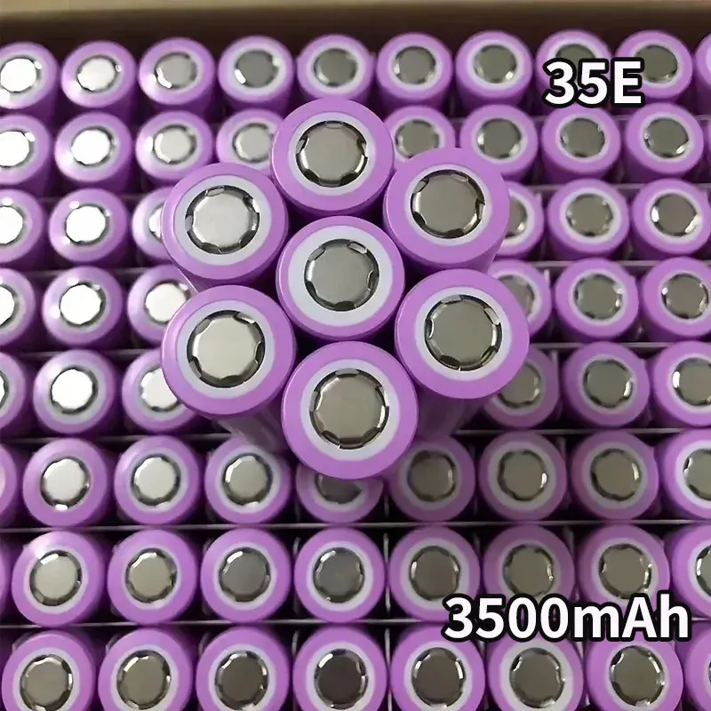 Batteria ricaricabile agli ioni di litio INR18650 35E 3500mAh 3.7V, cella 18650 per e-bike, torcia, aspirapolvere, utensili elettrici, dispositivi portatili, batteria di ricambio, kit batteria