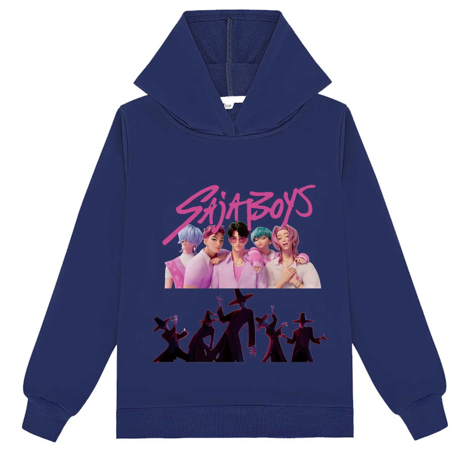 Little Kid Kpop Demon Hunters Cartoon Sweatshirt Zachte Hoodies, Herfst Losse Lange Mouw Tops voor 2-14Y