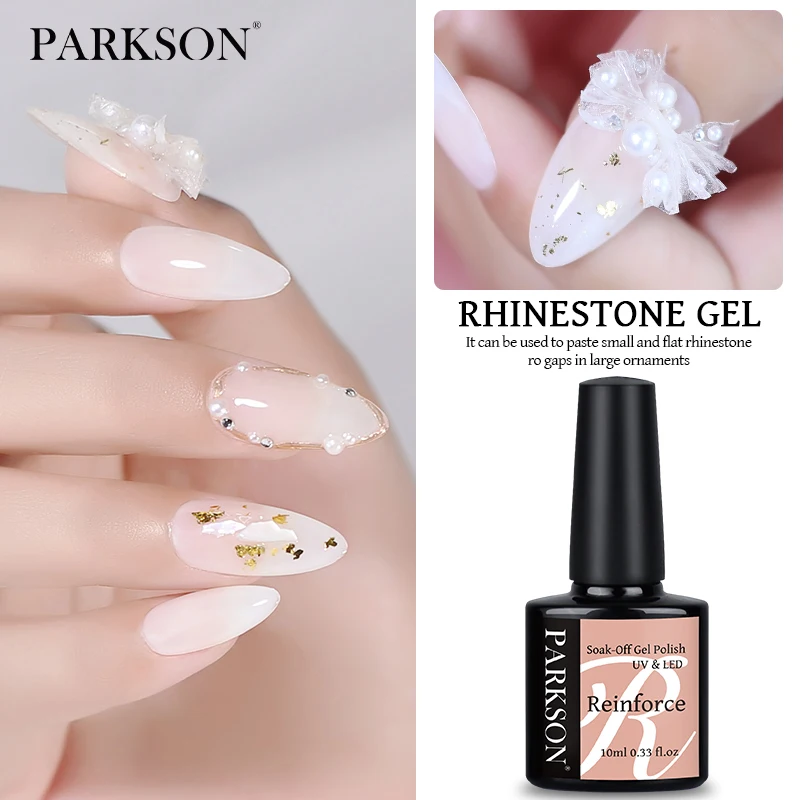 Parkson Self Leveling Gel Polish Build Nails C-Curve Strong Base Coat Healthy UV Semi Permanent Varnish Gel for Nail Repair Care