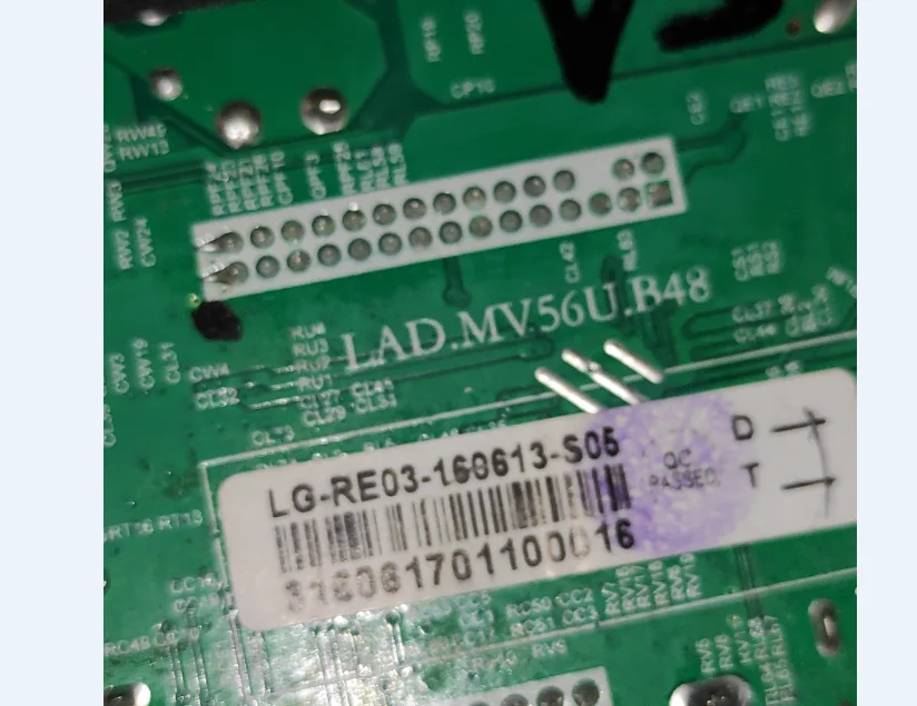 LAD.MV56U.B48 Three in one TV motherboard test good for 1366X768  47V  400ma