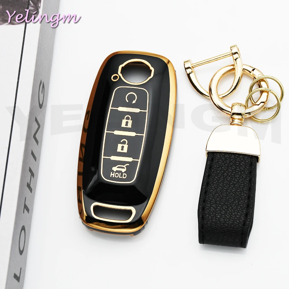 Auto TPU-Schlüsselhülle für Nissan Versa X-Trail T33 Serena Rouge Kicks Pathfinder Ariya Rogue Autoschlüssel-Etui Zubehör