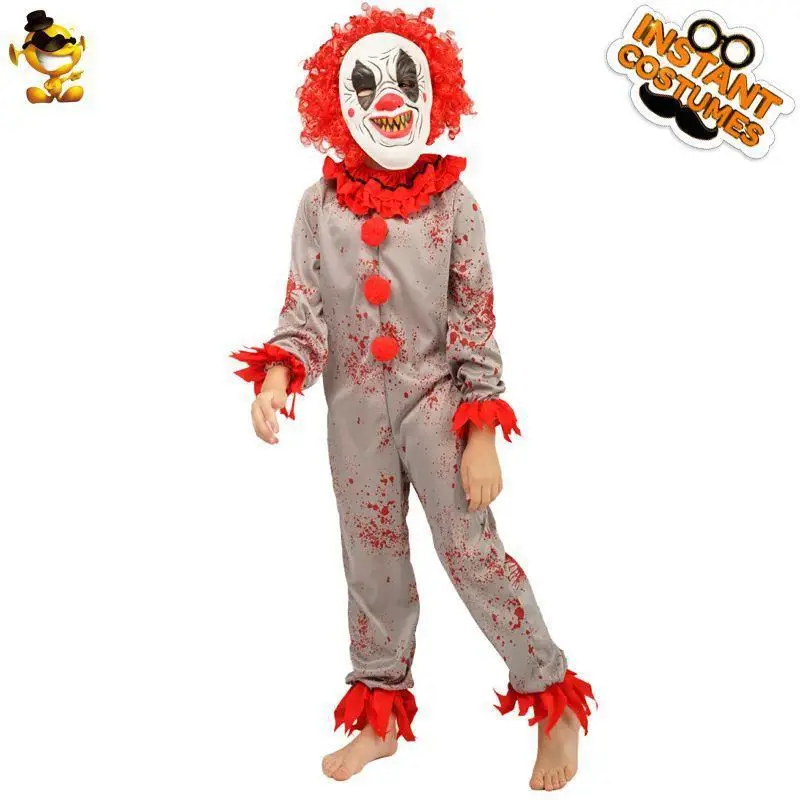 Halloween Kinder Teufel Clown Cosplay Kostüm Bühnenanzug Jungen Joker Outfit Killer Joker Performance Kleidung