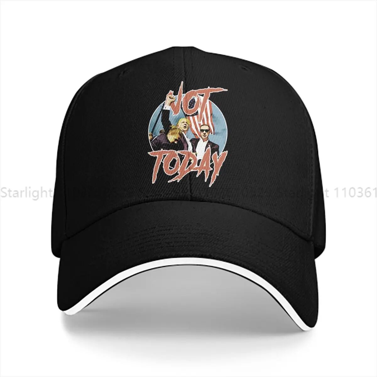 

Washed Men's Baseball Cap Trump Not Today Fight Trucker Snapback Caps Dad Hat Golf Hats