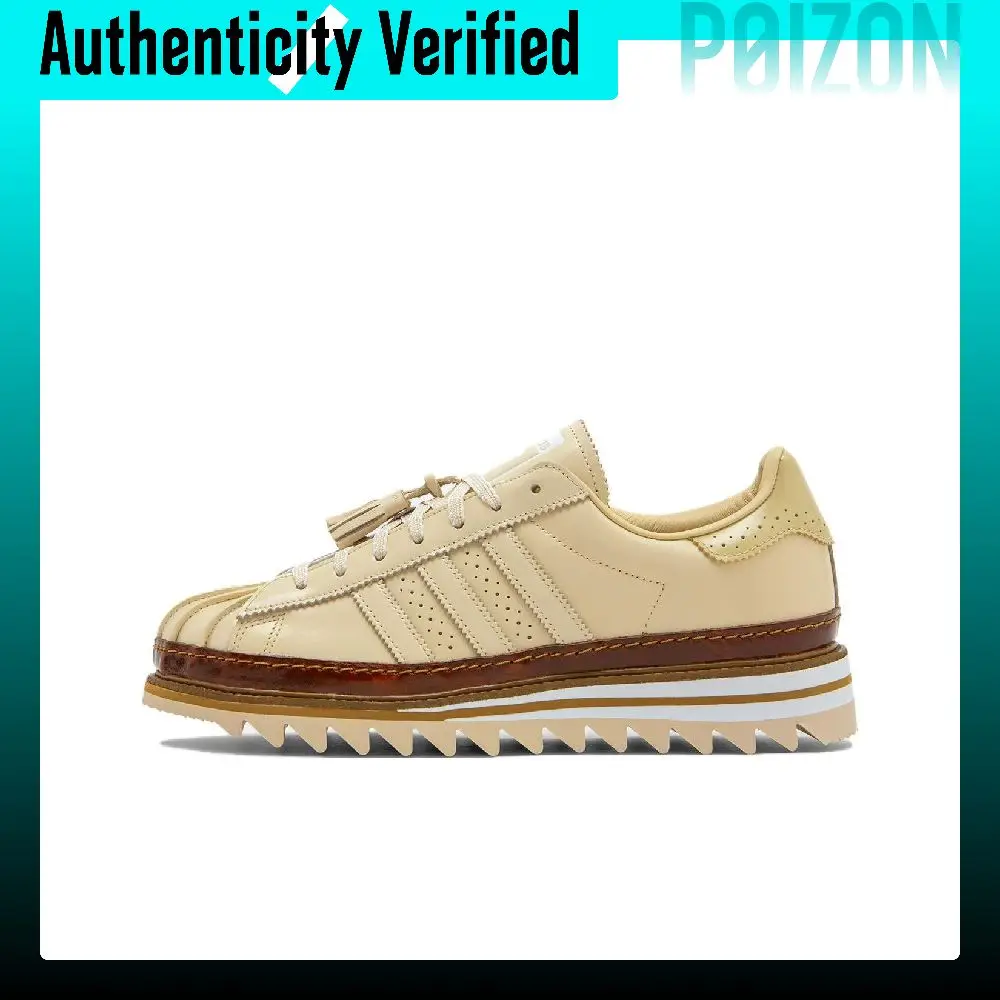 Adidas Originals x CLOT SUPERSTAR Low top Casual Shoes Unisex Umber JQ6117