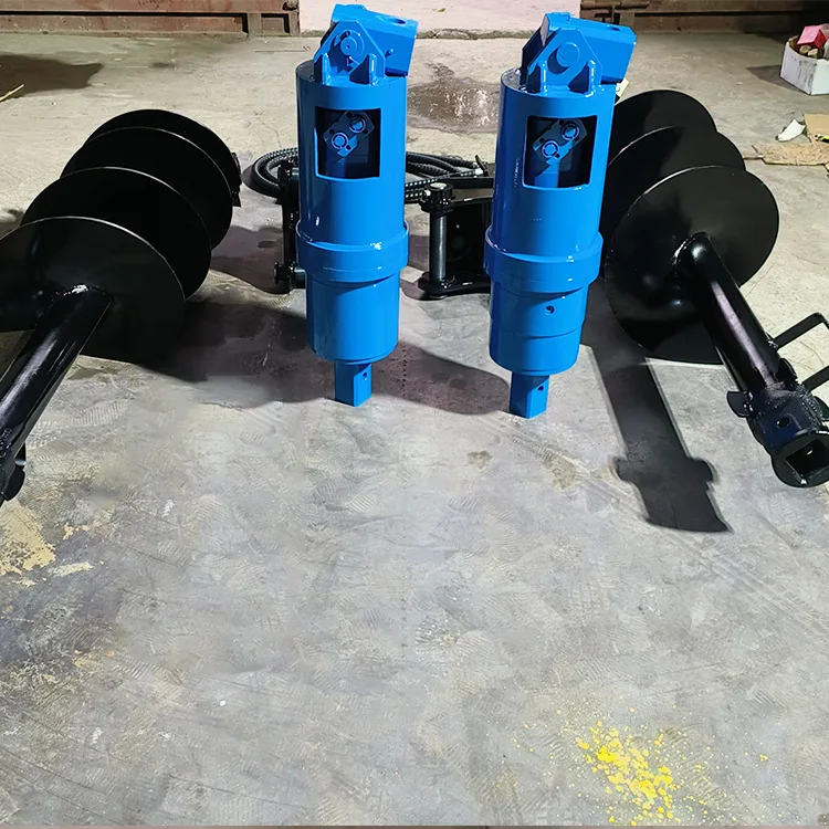 TIEJIA High Torque Ground Earth Auger Drive Drill Hydraulic Construction Tool Gearbox Excavator Skid Steer Backhoe Loader Crane