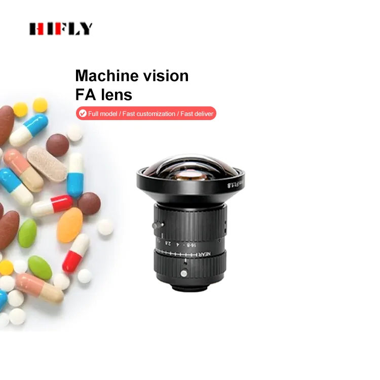 Fixed Focus Professional 20MP F1.8-16 1.1" 6mm C-mount FA Machine Vision Industrial Lens