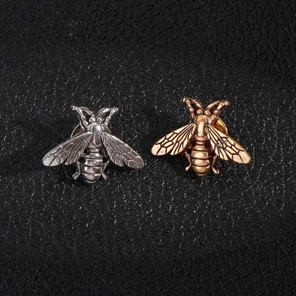 Popular High Quality Collar Pin Men Metal Suit Brooch Fresh Bee Small Brooches