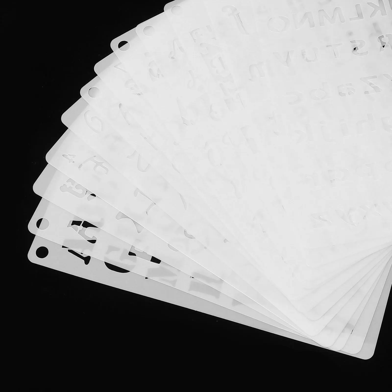 

12 Pcs Lettering Painting Template Number Stencils for Craft Templates White The Pet