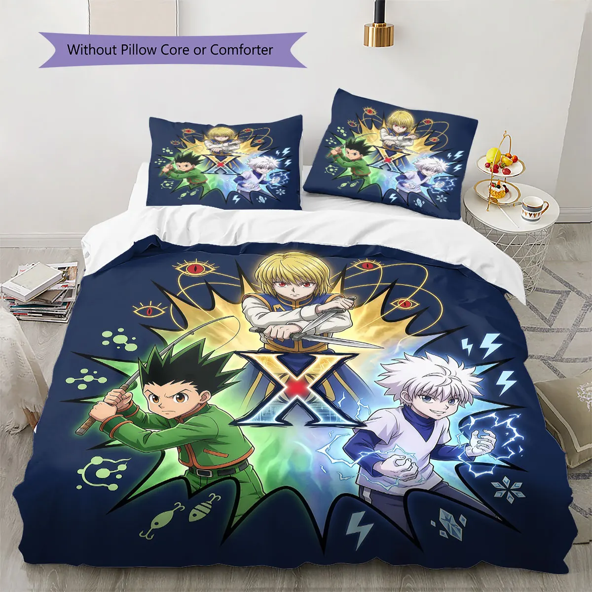 Hunter x Hunter Comfor Duvet Cover Children's Bedding Set,Extra Large Size Ideal Gift Various Sizes Available -HE193