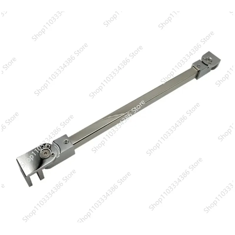 Stainless Steel Shower Door Support Bar Mounting Bracket - Ensures Safe Secure Glass Panel Installation Hardware