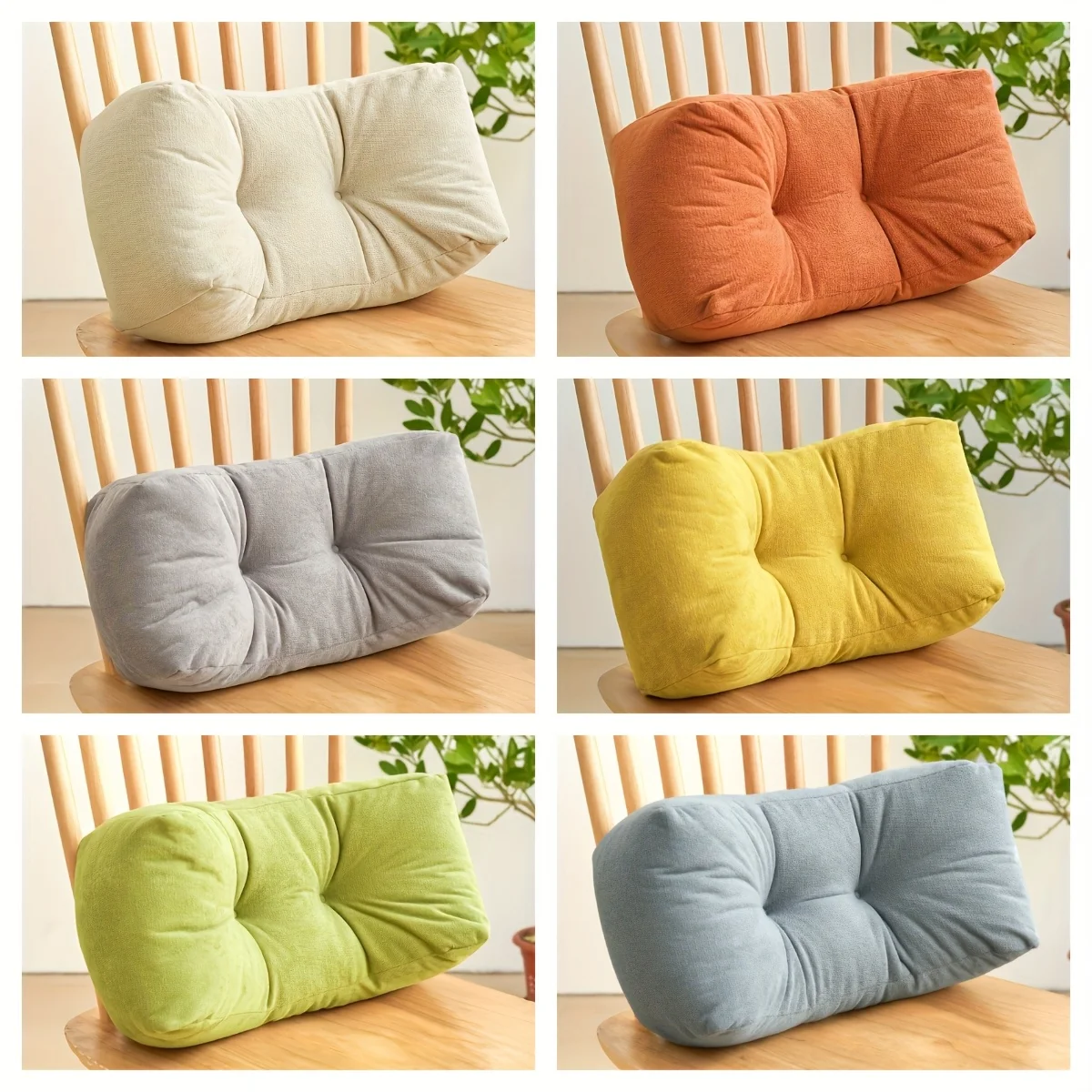 1Pc  Lumbar Support Pillow Office Chair Back Cushion Multifunctional Student Waist Rest Comfort Home Office Accessory Wholesale