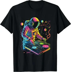 T-Shirt Astronaut DJ DJing in Space EDM Cool Graphic harajuku men's t-shirts Street Casual Fashion Clothes for Women Ropa Mujer