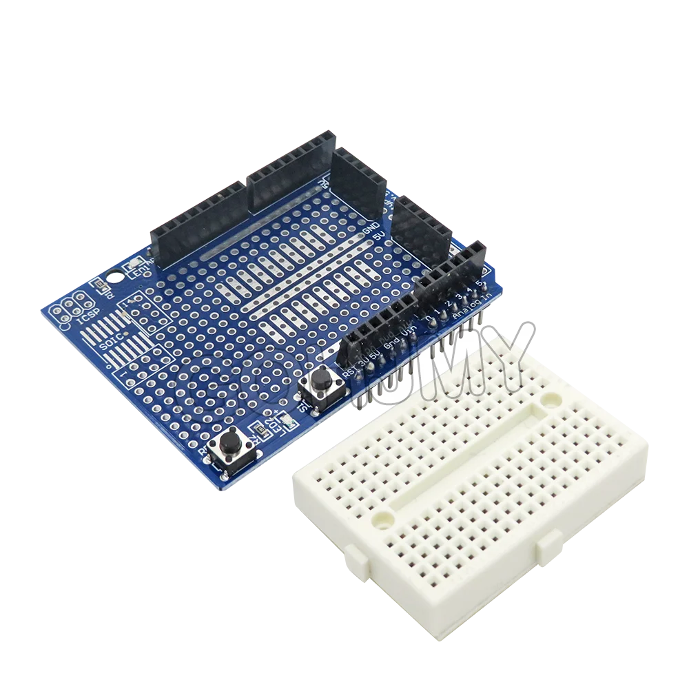 UNO Proto Shield Prototype Expansion Board Mini Bread Board Based For ARDUINO UNO ProtoShield SYB170 Red blue yellow With black